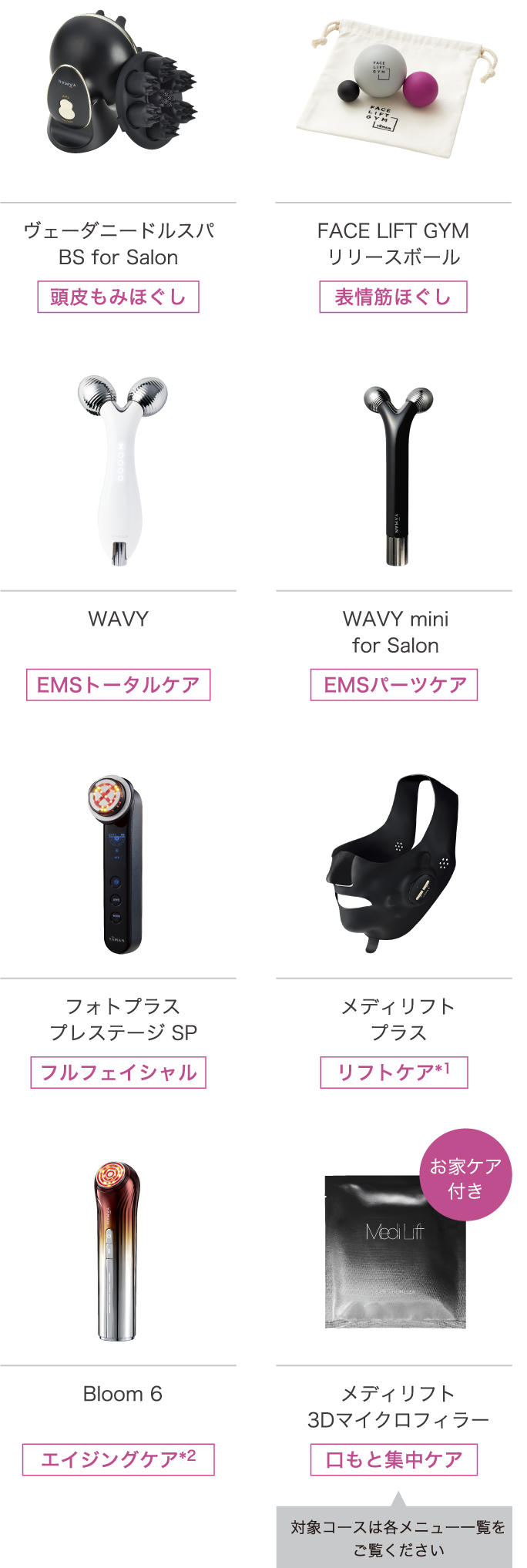 ヴェーダリフトBS for Salon 頭皮もみほぐし FACE LIFT GYMリリースボール 表情筋ほぐし WAVY EMSトータルケア WAVY minifor Salon EMSパーツケア フォトプラスプレステージ S フルフェイシャル メディリフトプラス リフトケア*1 Bloom WRSTAR エイジングケア*2 メディリフトスキンタイトニングマスク ハリ・弾力・保湿